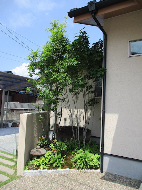 玄関周りのお庭事例の写真3